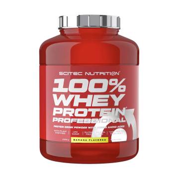 Протеин Scitec Nutrition 100% Whey Protein Professional Банан, в порошке, 2.35 кг Протеин Scitec Nutrition 100% Whey Protein Professional Банан, в порошке, 2.35 кг