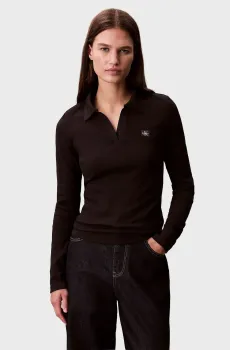 Женское черное поло JOHNNY Черный M Calvin Klein Jeans LV047E203G