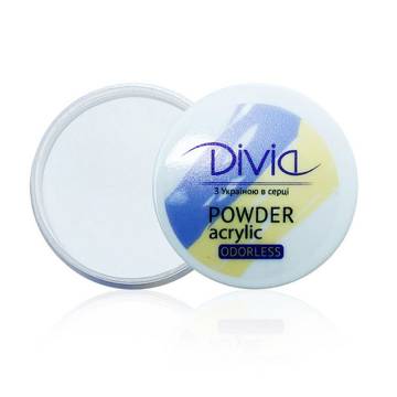 Акриловая пудра для ногтей Divia Acrylic Powder Odorless без запаха, AO01 Clear, 8 г Акриловая пудра для ногтей Divia Acrylic Powder Odorless без запаха, AO01 Clear, 8 г