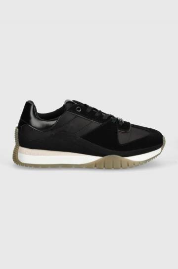 Кроссовки Calvin Klein RUNNER LACE UP LTH/NYLON цвет чёрный HW0HW02130 Кроссовки Calvin Klein RUNNER LACE UP LTH/NYLON цвет чёрный HW0HW02130