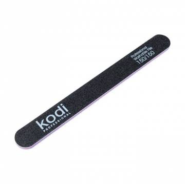 Пилка для ногтей Kodi Professional 150/150 грит прямая, черная, 178*19*4 мм Пилка для ногтей Kodi Professional 150/150 грит прямая, черная, 178*19*4 мм