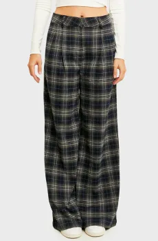 Женские темно-серые брюки в клетку Серый 36 Tally Weijl SPAPECHECKS