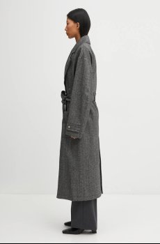 Пальто с добавлением шерсти Fiorucci Herringbone Maxi