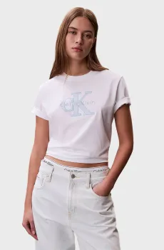Женская белая футболка HERO SS CLASSIC Белый XS Calvin Klein Jeans LV047F829G