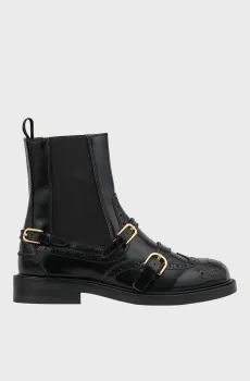 Женские черные кожаные челси Черный 36 Sandro SFACH01309_BlackFW26