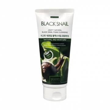 Очищающая пенка для умывания Jigott Natural Black SnaiL Foam Cleansing с муцином улитки, 180 мл Очищающая пенка для умывания Jigott Natural Black SnaiL Foam Cleansing с муцином улитки, 180 мл