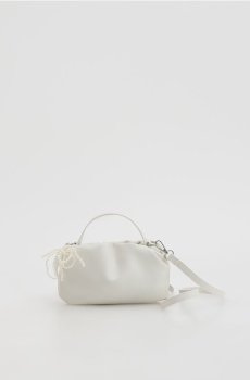 Reserved - Сумка через плече з брелоком - білий - 156IU-00X