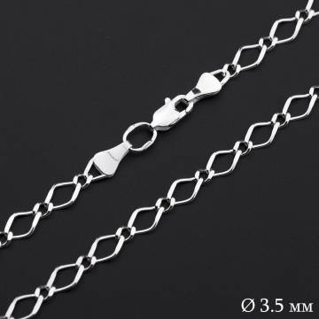 Серебряная цепочка плетение Нонна 1+1 Б010793 Серебряная цепочка плетение Нонна 1+1 Б010793