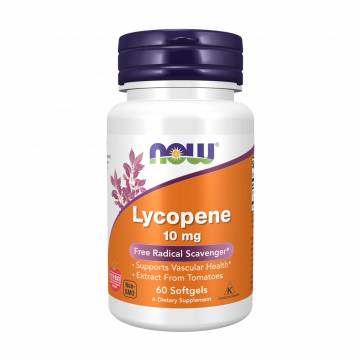 Ликопин NOW foods Lycopene, 10 мг, 60 гелевых капсул Ликопин NOW foods Lycopene, 10 мг, 60 гелевых капсул