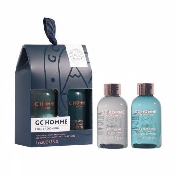 Мужской набор Grace Cole CG Homme Fine Grooming (гель для душа, 50 мл + гель для волос и бороды, 50 мл) Мужской набор Grace Cole CG Homme Fine Grooming (гель для душа, 50 мл + гель для волос и бороды, 50 мл)