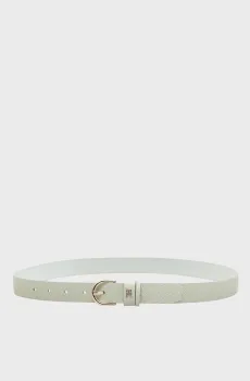 Женский белый кожаный ремень EFFORTLESS Белый 75 Tommy Hilfiger AW0AW18856
