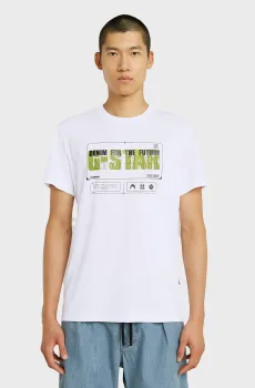 Мужская белая футболка Flyer Белый L G-Star RAW D26042,336