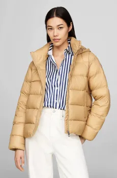 Женский бежевый пуховик Бежевый XS Tommy Hilfiger WW0WW43581