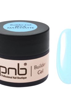 Моделирующий гель для ногтей PNB UV/LED Builder Gel, Blue Matchatte, 5 мл