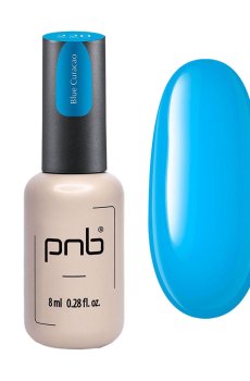 Уценка! Гель-лак для ногтей PNB Gel Polish UV/LED 220 Blue Curaсao, 8 мл