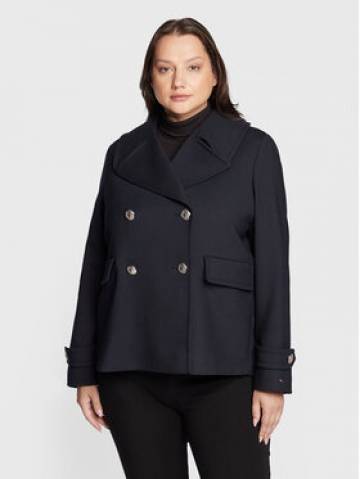 Tommy Hilfiger Curve Демісезонний плащ Cry WW0WW36457 Cиній Regular Fit Tommy Hilfiger Curve Демісезонний плащ Cry WW0WW36457 Cиній Regular Fit