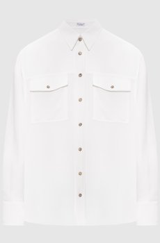 Белая рубашка с леном