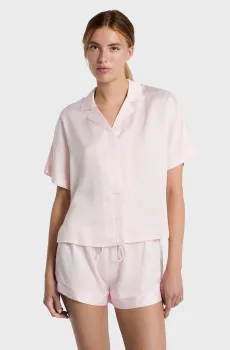 Женская розовая рубашка с узором NAFILAH Розовый M Etam 6553419