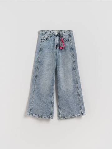 Reserved - GIRLS` JEANS TROUSERS & PENDANT - темно-синій - 825FF-59J Reserved - GIRLS` JEANS TROUSERS & PENDANT - темно-синій - 825FF-59J