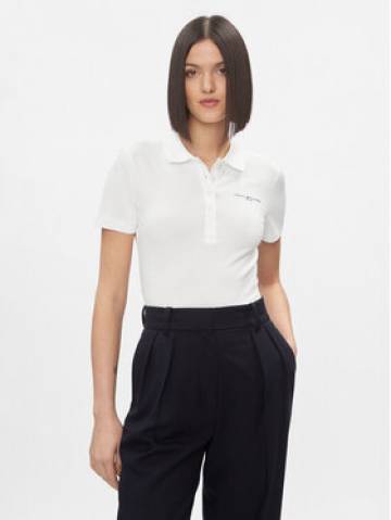 Tommy Hilfiger Поло Logo WW0WW41032 Білий Slim Fit Tommy Hilfiger Поло Logo WW0WW41032 Білий Slim Fit