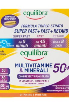 Мультивитамины и минералы для людей 50+ equilibra Multivitamine & Minerali 50+, 30 таблеток