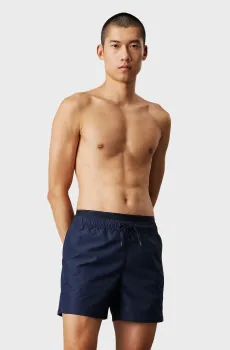 Мужские темно-синие плавательные шорты MEDIUM DRAWSTRING WB Синий S Calvin Klein KM0KM01115