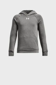 Детское серое худи UA Rival Fleece Hoodie Серый 7 Under Armour 1379792-025