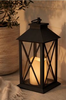 LED лампа у формі ліхтарика - чорний