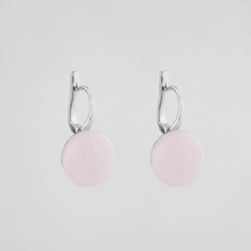 Серебряные серьги Minimal 1514-pink Серебряные серьги Minimal 1514-pink
