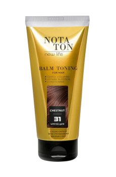 Тонирующий бальзам для волос Notaton New Life Balm Toning с био-золотом, 31 Каштановый, 150 мл