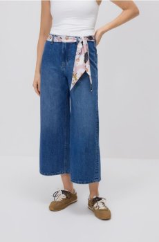 Reserved - Джинси culotte з хусткою - синій - 846IU-50J