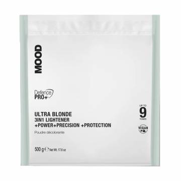 Пудра для обесцвечивания волос 3 в 1 Mood Ultra Blonde 3 In 1 Lightener на основе глины, 500 г Пудра для обесцвечивания волос 3 в 1 Mood Ultra Blonde 3 In 1 Lightener на основе глины, 500 г