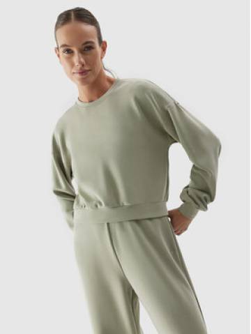 4F Світшот 4FAW23TSWSF701 Хакі Regular Fit 4F Світшот 4FAW23TSWSF701 Хакі Regular Fit