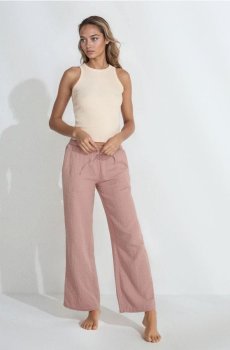 Двокомплектна бавовняна піжама - кремовий