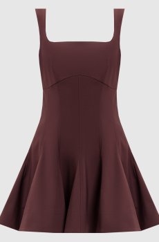 Бордовое платье мини