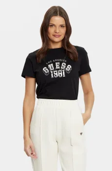 Женская черная футболка Черный S Guess V5RI06.I3Z14;JBLK