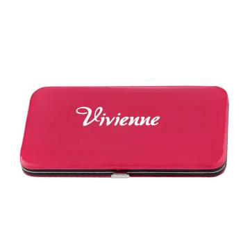 Пенал-книжка Vivienne с двусторонним магнитом, розовый глянец, 1 шт (a0904)