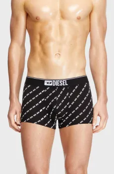 Мужские черные боксеры c узором Черный S Diesel A17763 0LHBI