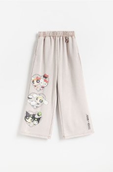 Reserved - Спортивні штани Hello Kitty and Friends x The Powerpuff Girls - кавовий - 690JZ-84X