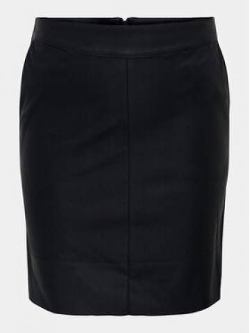 ONLY Carmakoma Спідниця зі штучної шкіри 15306377 Чорний Slim Fit ONLY Carmakoma Спідниця зі штучної шкіри 15306377 Чорний Slim Fit