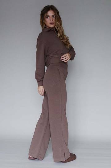 Хлопковые спортивные штаны MUUV. Fin Cotton цвет чёрный однотонные Хлопковые спортивные штаны MUUV. Fin Cotton цвет чёрный однотонные