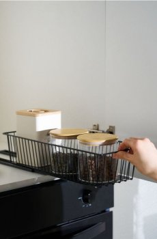 Металевий кухонний органайзер - чорний