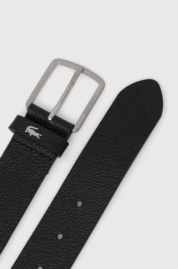 Кожаный ремень и чехол для карт Lacoste цвет чёрный Кожаный ремень и чехол для карт Lacoste цвет чёрный