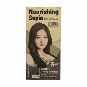 Крем-краска для волос Food A Holic Nourishing Sepia Color Cream 7N Natural Brown, 120 г Крем-краска для волос Food A Holic Nourishing Sepia Color Cream 7N Natural Brown, 120 г