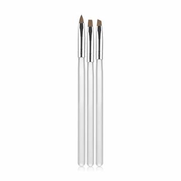 Набор кистей для наращивания гелем и дизайна ногтей Nails Molekula Professional с прозрачными ручками, 3 шт (ML1039) Набор кистей для наращивания гелем и дизайна ногтей Nails Molekula Professional с прозрачными ручками, 3 шт (ML1039)