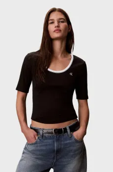 Женская черная футболка BABY Черный XS Calvin Klein Jeans LV047F247G