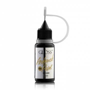 Краска для аэрографа Gloss Airbrush Paint UV/LED 036, 12 мл Краска для аэрографа Gloss Airbrush Paint UV/LED 036, 12 мл