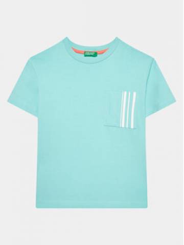 United Colors Of Benetton Футболка 3096C10BK Голубий Regular Fit United Colors Of Benetton Футболка 3096C10BK Голубий Regular Fit