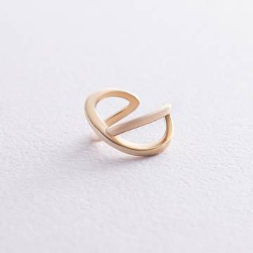 Серьга - каффа в желтом золоте с06376 Серьга - каффа в желтом золоте с06376