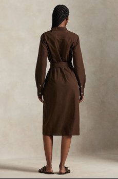 Платье с добавлением льна Polo Ralph Lauren